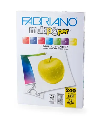 Image of: Fabriano Копирен картон Multipaper, A3, 240 g/m2, гланц, 150 листа